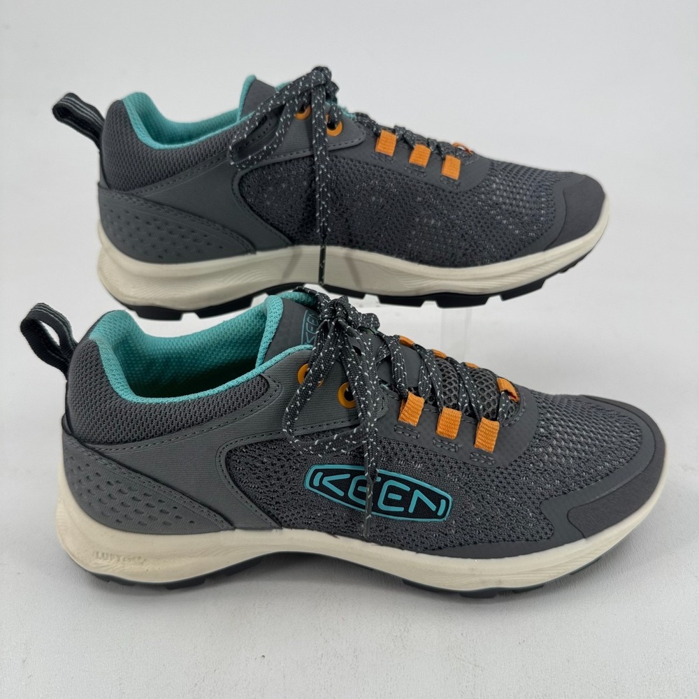 Keen Terradora Speed Hiking Shoes WOMENS Gray Teal Lace Up Sneakers SIZE 6